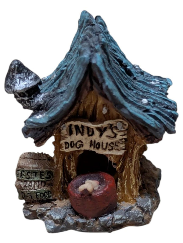Boyds Bears & Friends Boyds Town Village Miniature Lot – Bearly-Able Construction, Figures, Dog House & Thimble