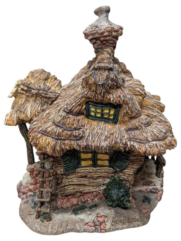 Boyds Bears & Friends Boyds Town Village Miniature Lot – Bearly-Able Construction, Figures, Dog House & Thimble