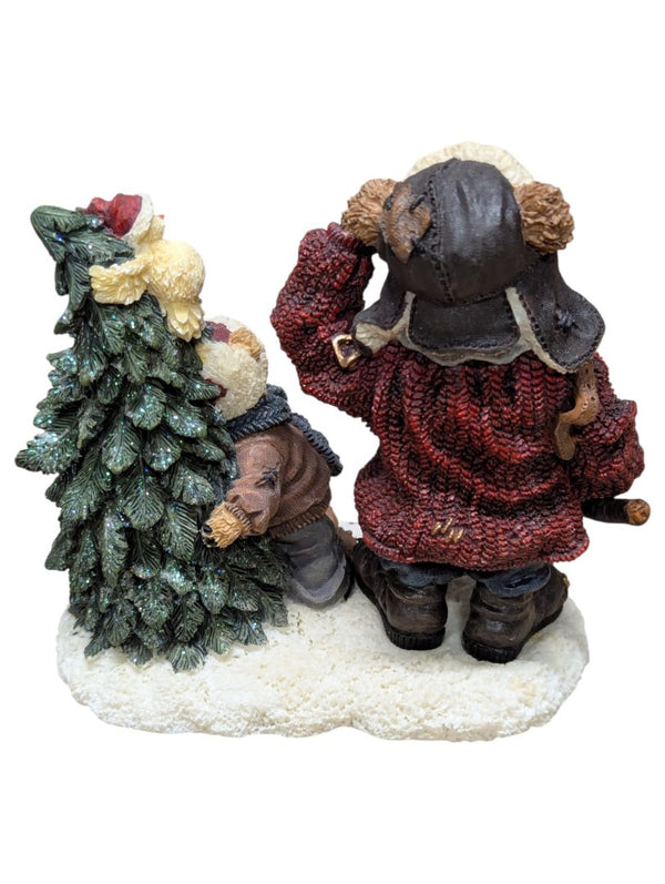 Boyds Bears & Friends Christmas Figurine Lot – Bearstone Collection, Ornament Bear & Scottish Bear