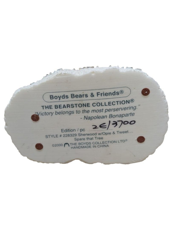 Boyds Bears & Friends Christmas Figurine Lot – Bearstone Collection, Ornament Bear & Scottish Bear