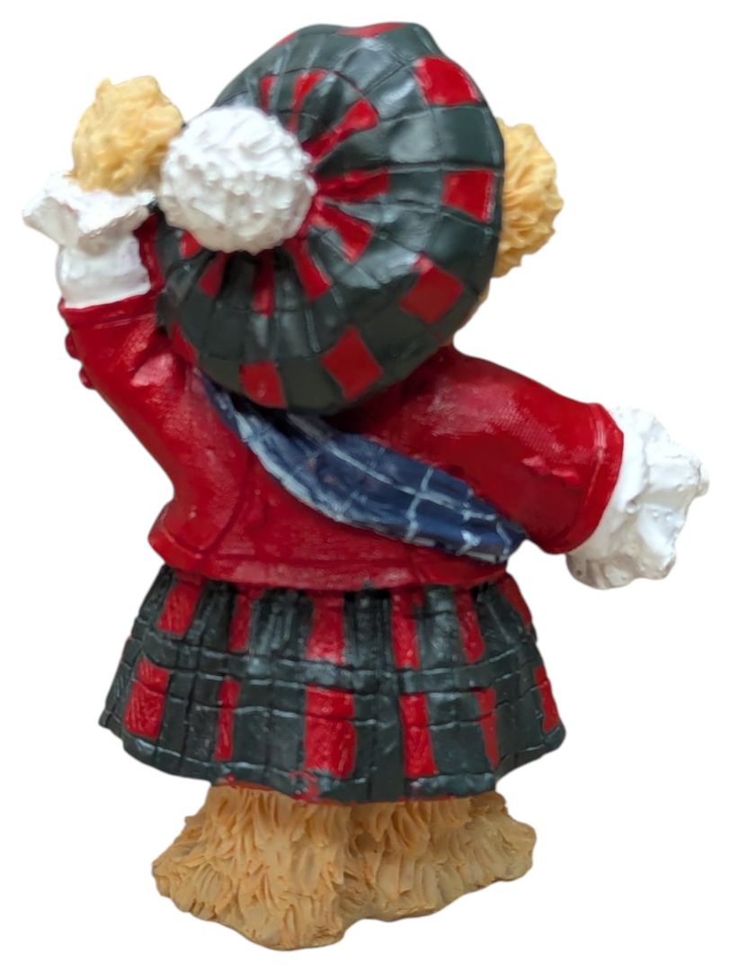 Boyds Bears & Friends Christmas Figurine Lot – Bearstone Collection, Ornament Bear & Scottish Bear