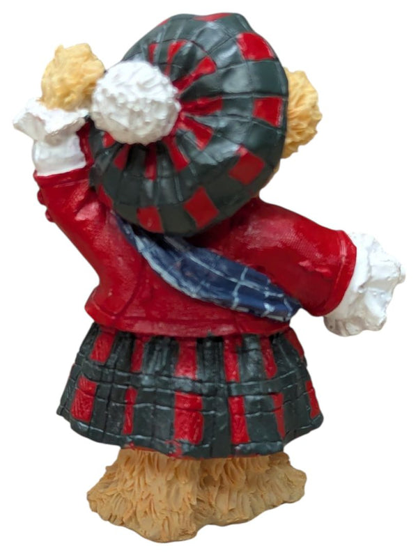 Boyds Bears & Friends Christmas Figurine Lot – Bearstone Collection, Ornament Bear & Scottish Bear