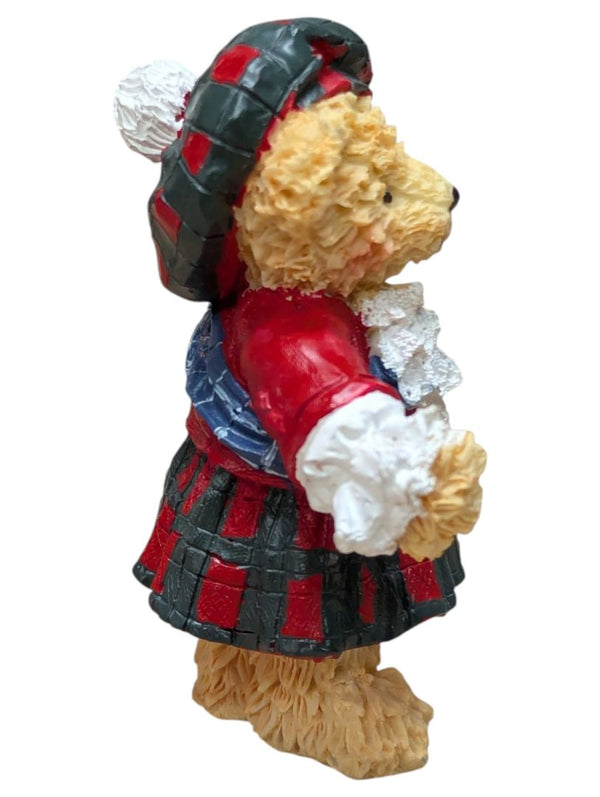 Boyds Bears & Friends Christmas Figurine Lot – Bearstone Collection, Ornament Bear & Scottish Bear