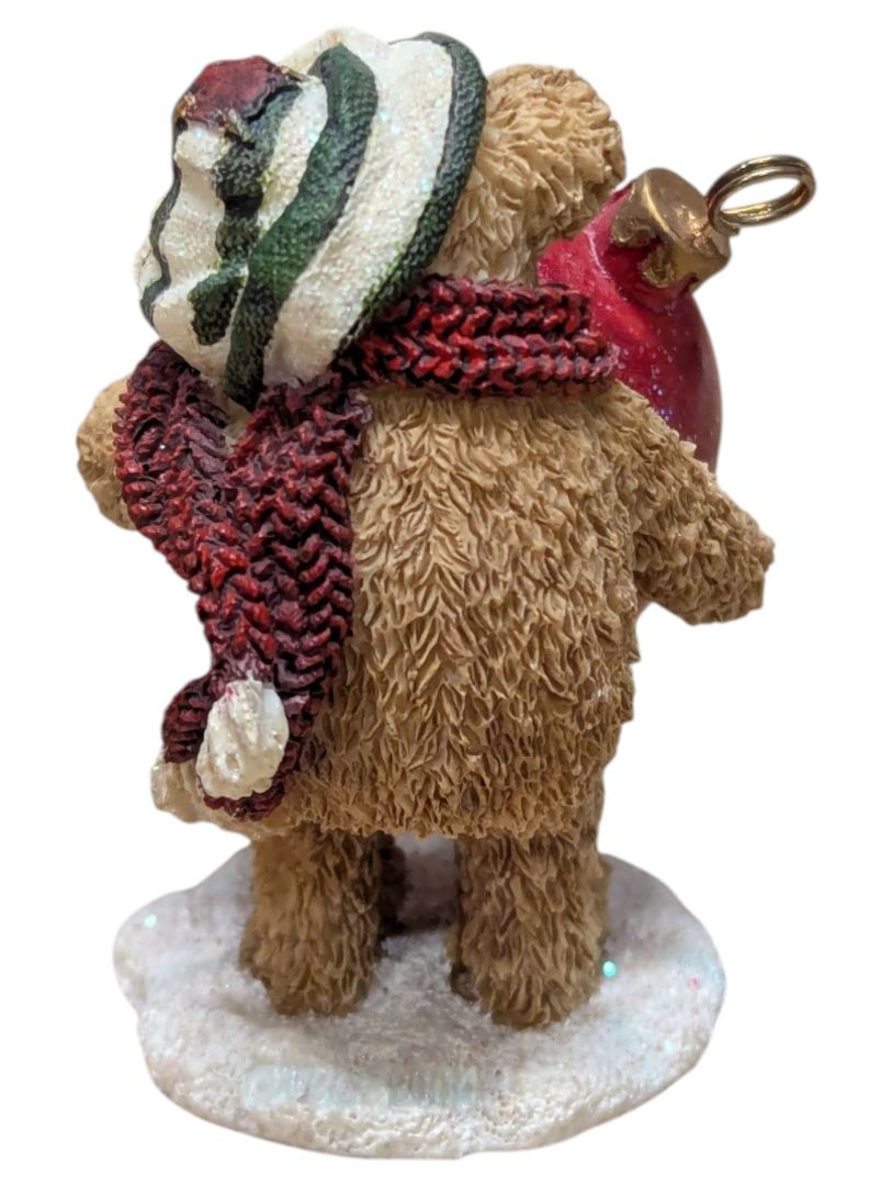 Boyds Bears & Friends Christmas Figurine Lot – Bearstone Collection, Ornament Bear & Scottish Bear