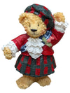 Boyds Bears & Friends Christmas Figurine Lot – Bearstone Collection, Ornament Bear & Scottish Bear