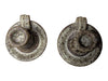 Pair of Studio Pottery Speckled Ceramic Candle Holders