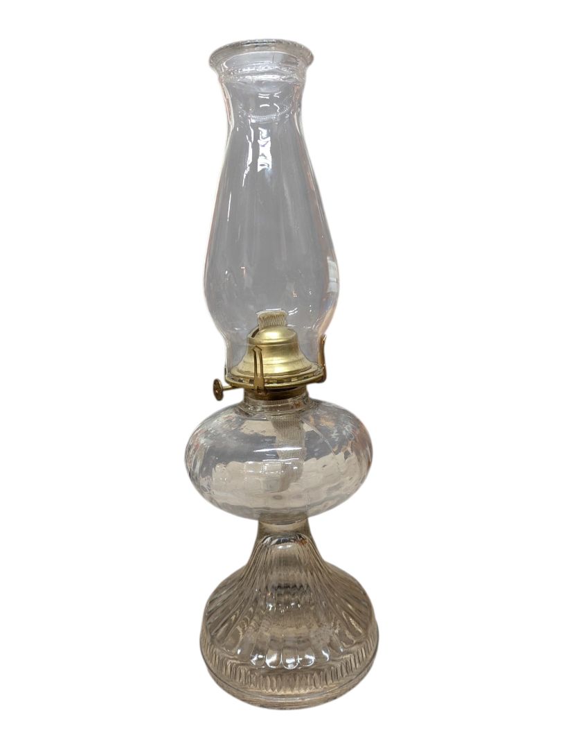 Clear Glass B&P Queen Anne No. 2 Oil Lamp