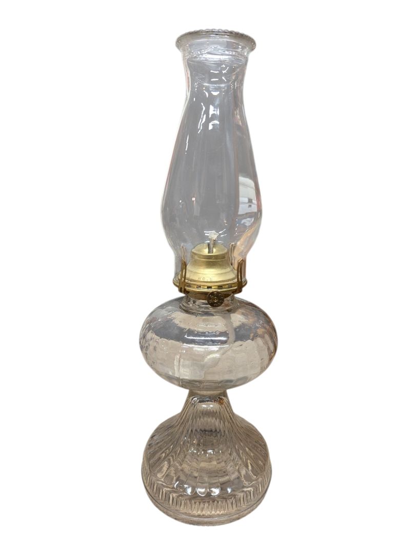 Clear Glass B&P Queen Anne No. 2 Oil Lamp