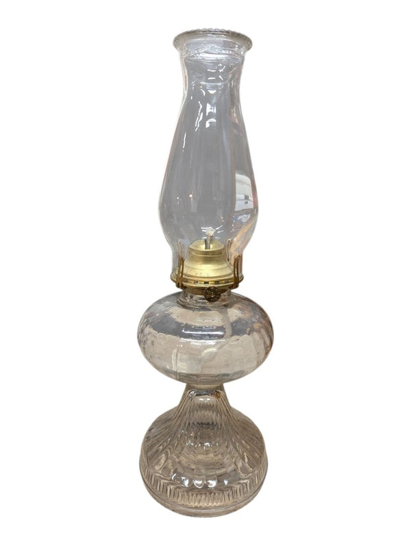 Clear Glass B&P Queen Anne No. 2 Oil Lamp