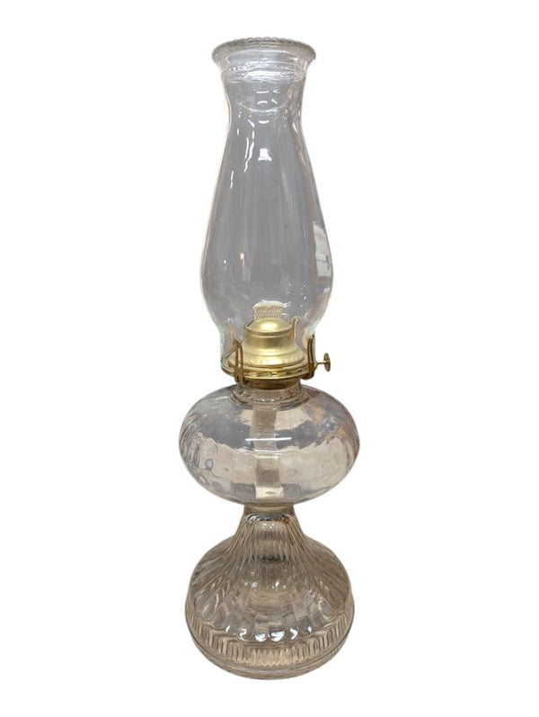 Clear Glass B&P Queen Anne No. 2 Oil Lamp