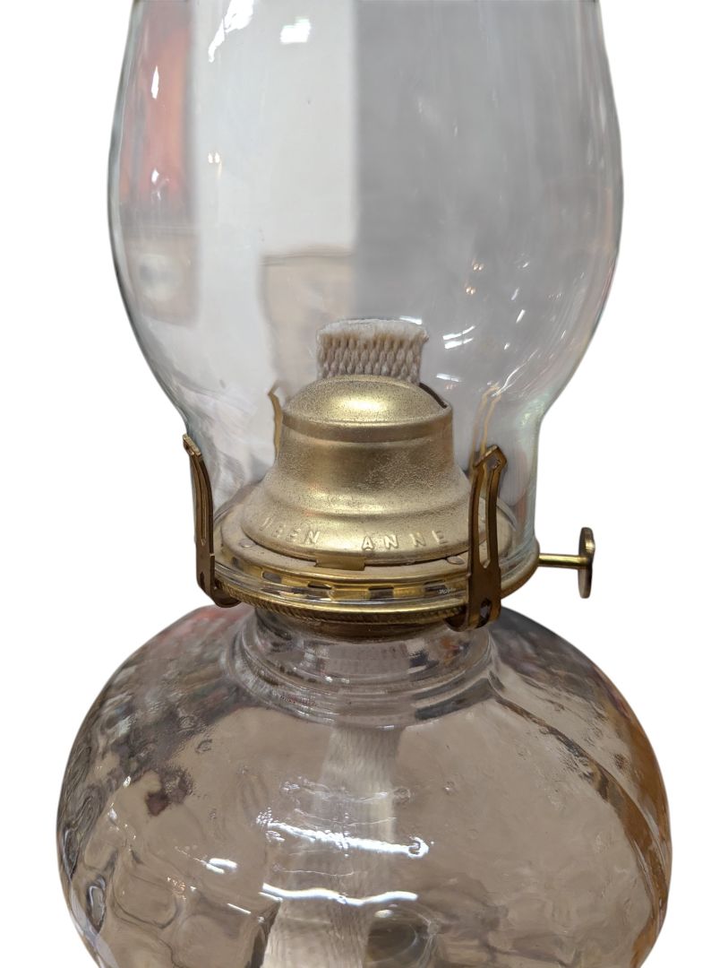 Clear Glass B&P Queen Anne No. 2 Oil Lamp