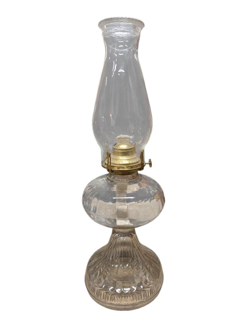 Clear Glass B&P Queen Anne No. 2 Oil Lamp