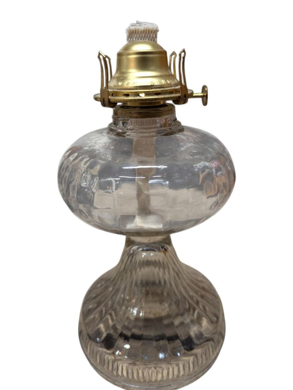 Clear Glass B&P Queen Anne No. 2 Oil Lamp