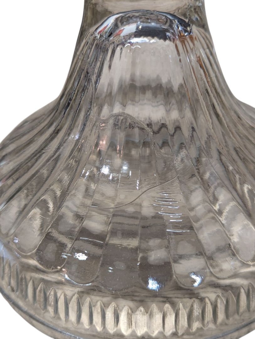 Clear Glass B&P Queen Anne No. 2 Oil Lamp