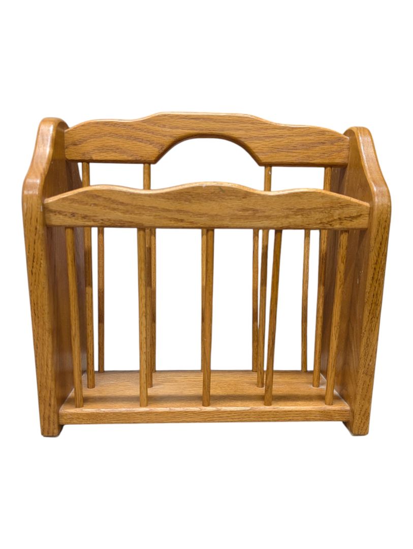 Wooden Magazine Rack
