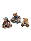Boyds Bears & Friends Collectible Bear Figurine Lot – Love Sonnets, Bailey the Cheerleader & Bedtime Bear