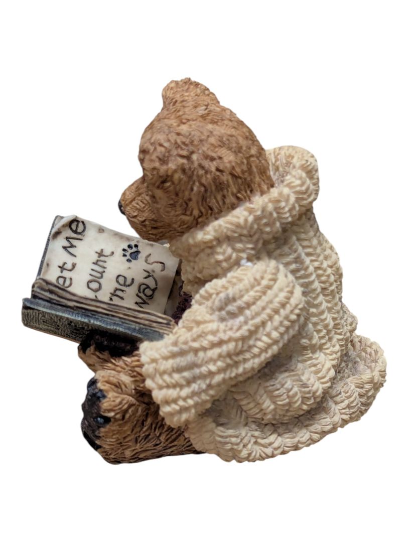 Boyds Bears & Friends Collectible Bear Figurine Lot – Love Sonnets, Bailey the Cheerleader & Bedtime Bear