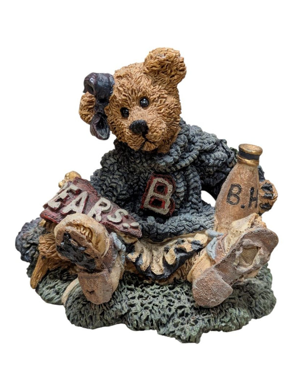 Boyds Bears & Friends Collectible Bear Figurine Lot – Love Sonnets, Bailey the Cheerleader & Bedtime Bear