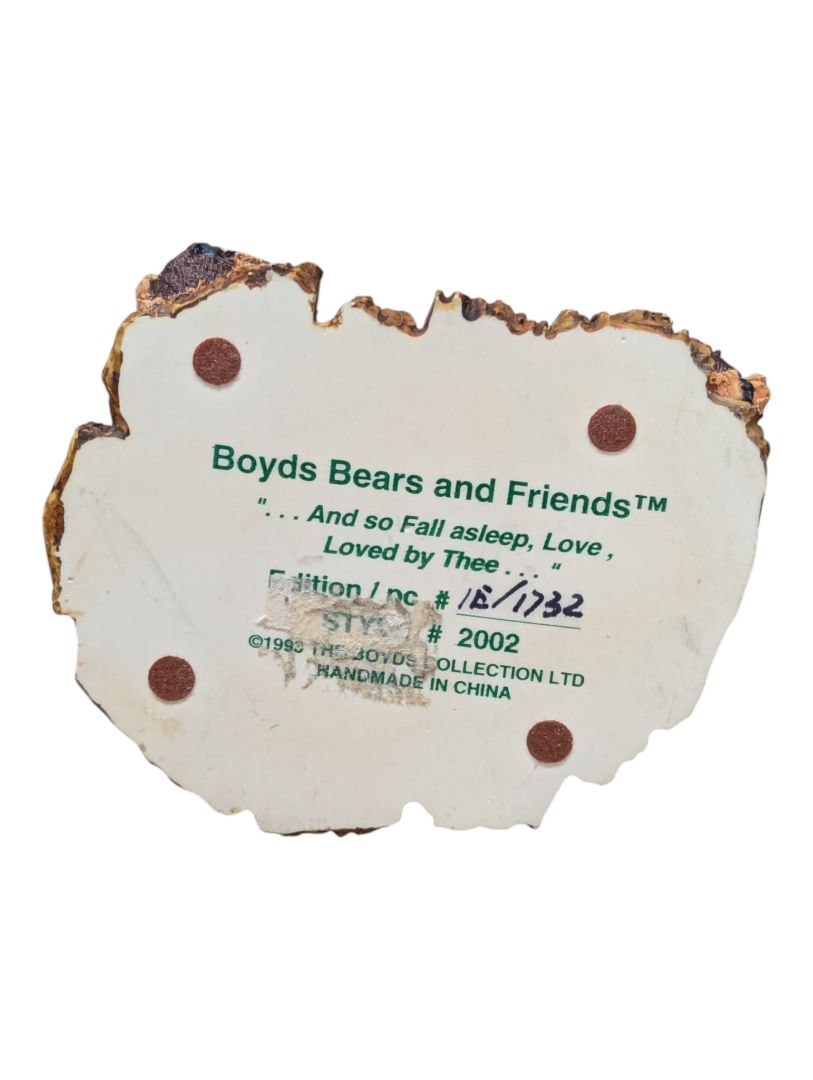 Boyds Bears & Friends Collectible Bear Figurine Lot – Love Sonnets, Bailey the Cheerleader & Bedtime Bear