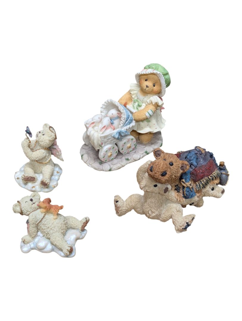 Collectible Bear Figurine Lot – Cherished Teddies & Boyds Bears