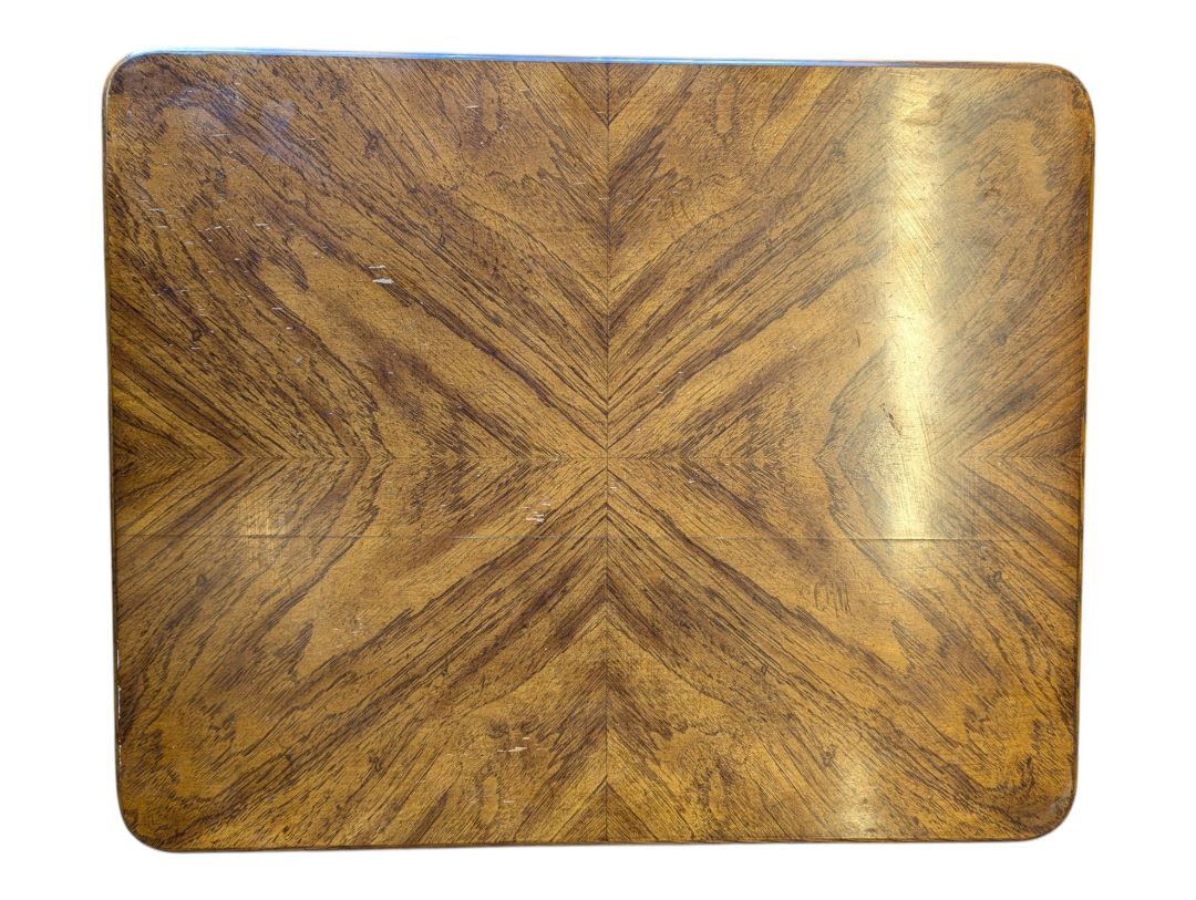 Rectangle Wood End Table with Drawer & Lower Shelf