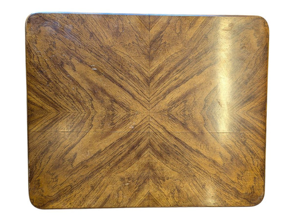 Rectangle Wood End Table with Drawer & Lower Shelf