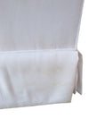 White Upholstered Sofa with Chaise Lounge