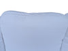 White Upholstered Sofa with Chaise Lounge