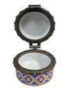 Porcelain Art Geometric Porcelain Trinket Box / Pillbox