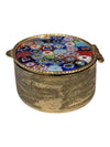 Murano-Style Millefiori Glass Pill Box