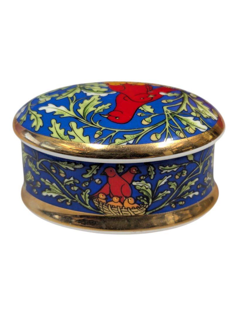 Museum Collections Ltd Charles Voysey Bird Nest Fine Bone China Trinket/Pill Box