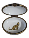 Jordan 1897 Cheetah Motif Porcelain Pill Box