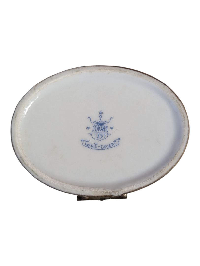 Jordan 1897 Cheetah Motif Porcelain Pill Box