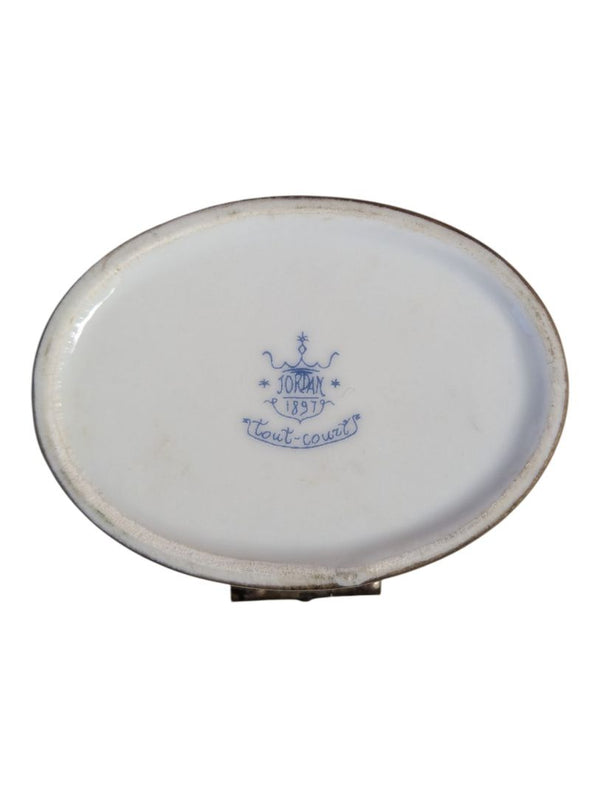 Jordan 1897 Cheetah Motif Porcelain Pill Box