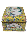 Chinese Hand-Painted Enamel on Copper Hinged Trinket Box