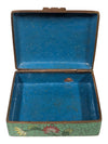 Vintage Chinese Cloisonné Enamel Hinged Trinket Box