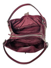 Coach Madison Carlyle Burgundy Leather Shoulder Bag