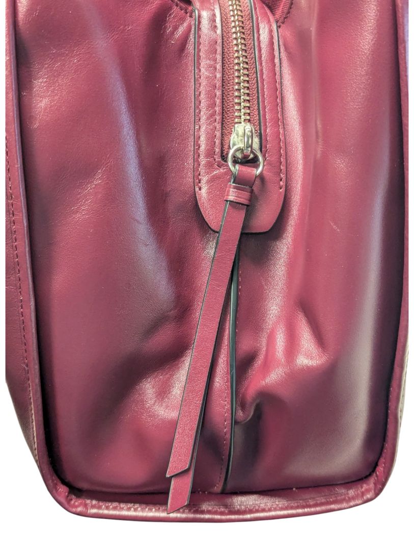 Coach Madison Carlyle Burgundy Leather Shoulder Bag