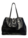 Coach Black Patent Leather Signature Tote Bag