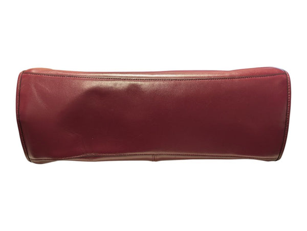 Coach Madison Carlyle Burgundy Leather Shoulder Bag