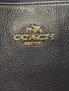 Coach Zip-Top Tote & Matching Zip-Around Wallet Set – Navy Pebbled Leather
