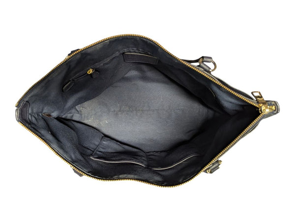 Coach Zip-Top Tote & Matching Zip-Around Wallet Set – Navy Pebbled Leather