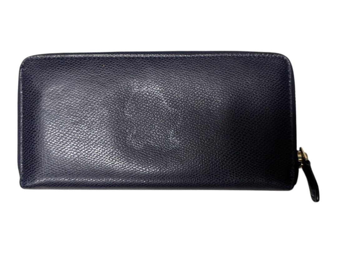 Coach Zip-Top Tote & Matching Zip-Around Wallet Set – Navy Pebbled Leather