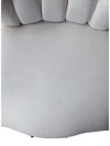 Vintage Tufted Upholstered Accent Armchair with Carved Wood Frame