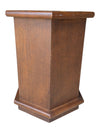 Vintage Hexagonal Wood Cabinet with Marble Top