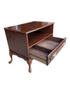 Vintage Queen Anne-Style Solid Cherry Wood Media Cabinet / Side Table