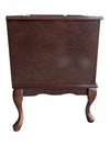 Vintage Queen Anne-Style Solid Cherry Wood Media Cabinet / Side Table