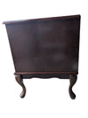 Vintage Queen Anne-Style Solid Cherry Wood Media Cabinet / Side Table
