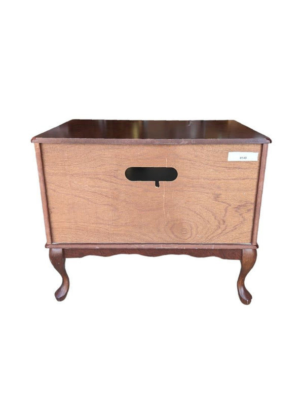 Vintage Queen Anne-Style Solid Cherry Wood Media Cabinet / Side Table