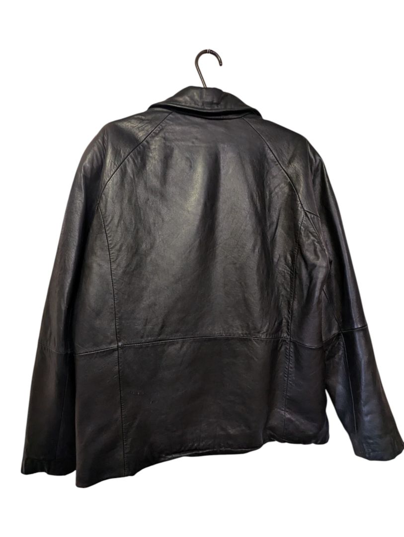 Wilsons Leather Pelle Studio Black Leather Jacket – Size M